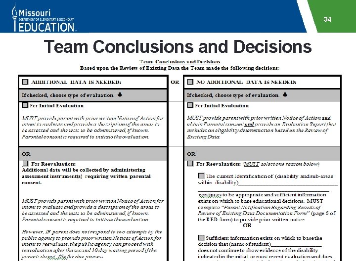34 Team Conclusions and Decisions 
