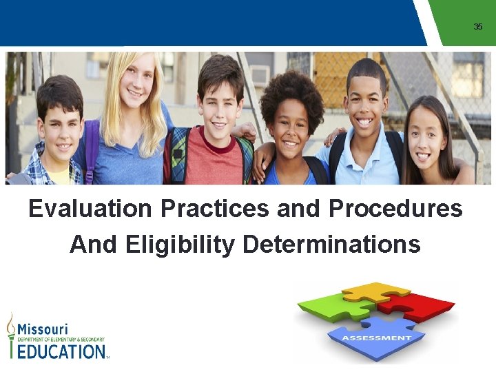 35 Evaluation Practices and Procedures And Eligibility Determinations 
