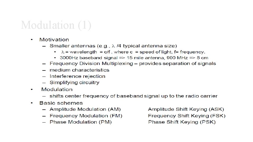 Modulation (1) Modulation (1)