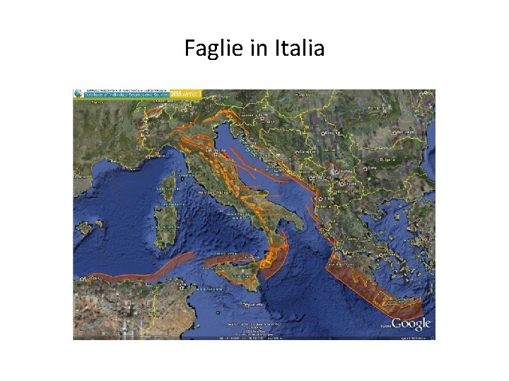 Faglie in Italia 