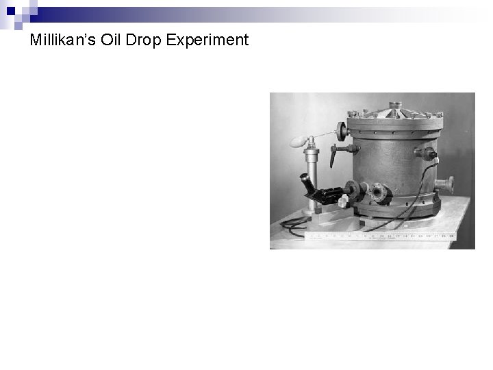 Millikan’s Oil Drop Experiment 