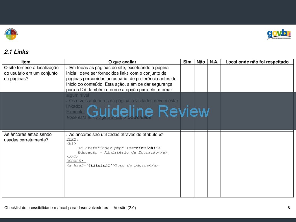 Guideline Review tiago@agileux. com. br Quarta. Tec Guideline Review tiago@agileux. com. br Quarta. Tec