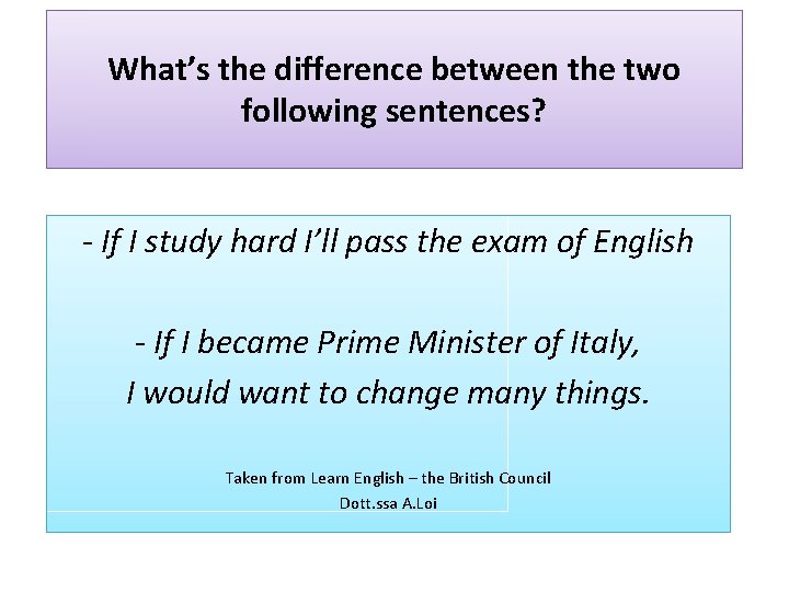 What’s the difference between the two following sentences? - If I study hard I’ll