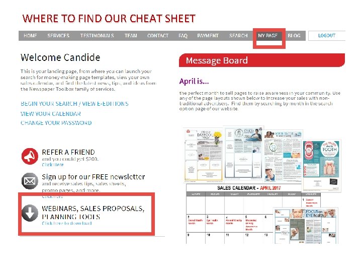 WHERE TO FIND OUR CHEAT SHEET 