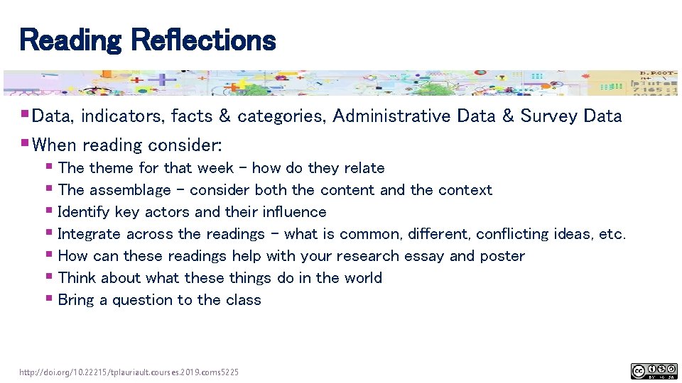 Reading Reflections § Data, indicators, facts & categories, Administrative Data & Survey Data §