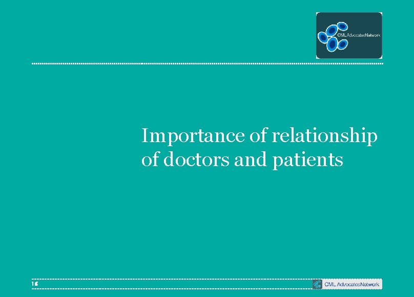 Importance of relationship of doctors and patients 16 