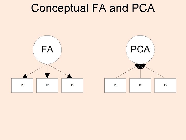 Conceptual FA and PCA 