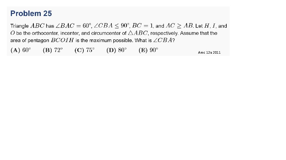 Amc 12 a 2011 Amc 12 a 2011