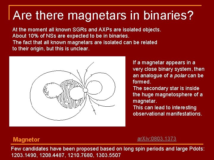 Are there magnetars in binaries? At the moment all known SGRs and AXPs are
