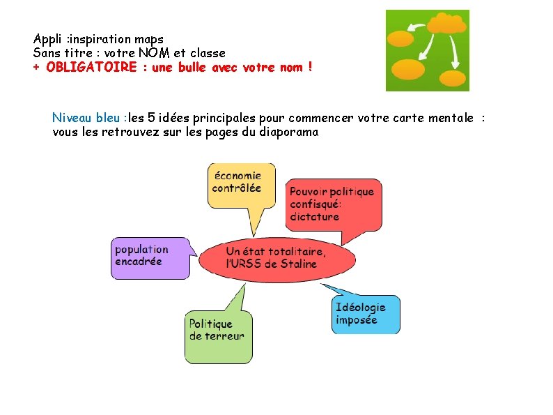 Appli : inspiration maps Sans titre : votre NOM et classe + OBLIGATOIRE :
