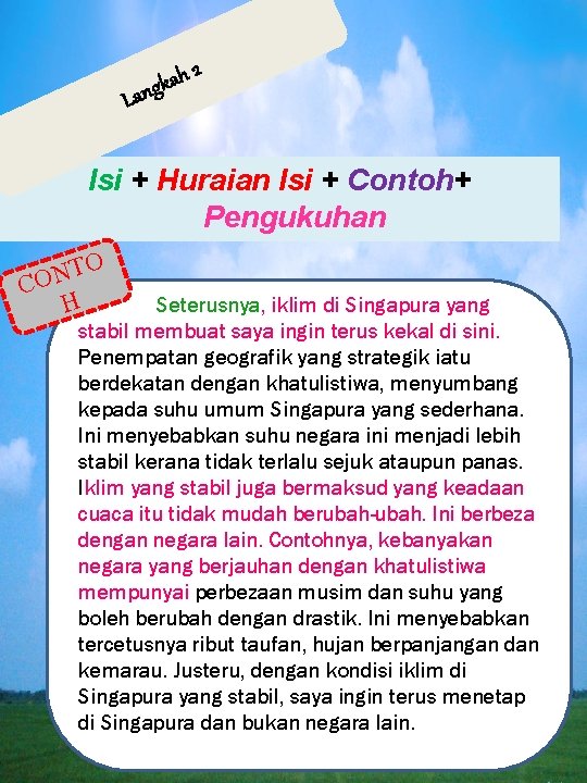 L ah k g n a 2 Isi + Huraian Isi + Contoh+ Pengukuhan