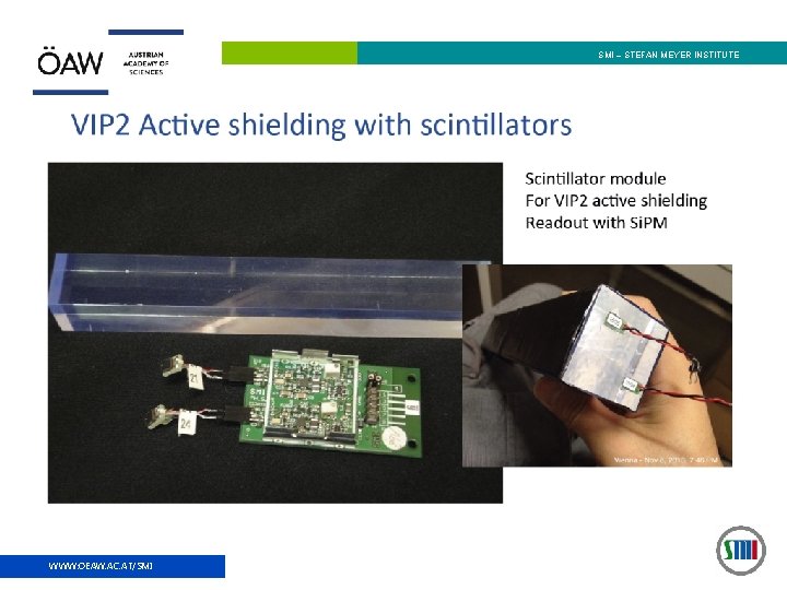 SMI – STEFAN MEYER INSTITUTE WWW: OEAW. AC. AT/SMI 