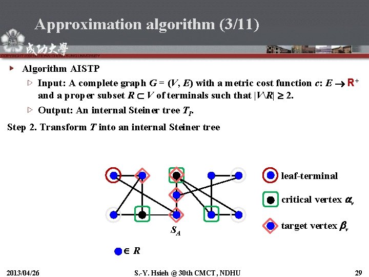 The Internal Steiner Tree Problem Hardness And Approximations