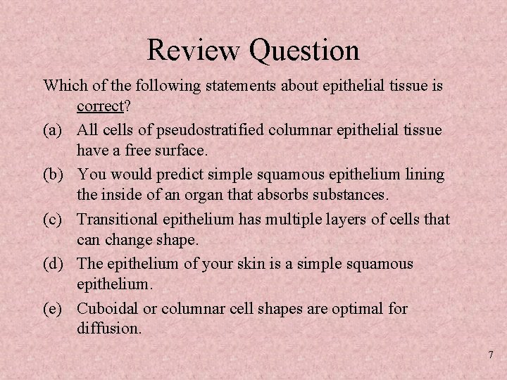 Lectures 3 4 Histology The Study of Tissues