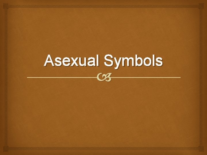 Asexual Symbols Asexual Symbols