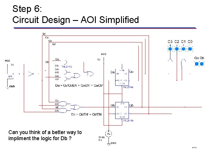 Step 6: Circuit Design – AOI Simplified Can you think of a better way