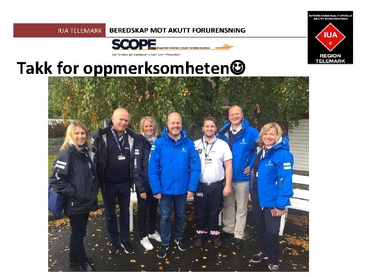 Takk for oppmerksomheten 