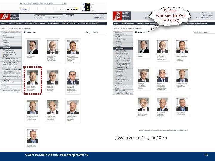 Es fehlt: Wim van der Eijk (VP GD 3) (abgerufen am 01. Juni 2014)