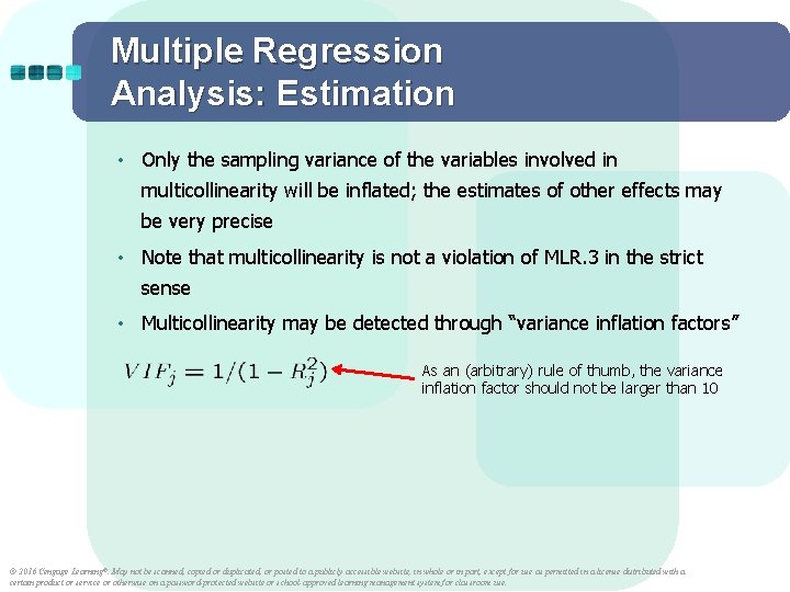 Multiple Regression Analysis: Estimation • Only the sampling variance of the variables involved in Multiple Regression Analysis: Estimation • Only the sampling variance of the variables involved in
