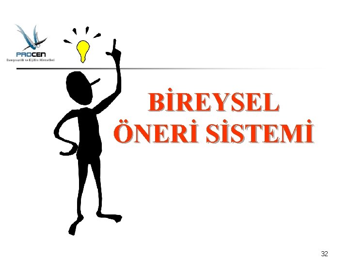 BİREYSEL ÖNERİ SİSTEMİ 32 