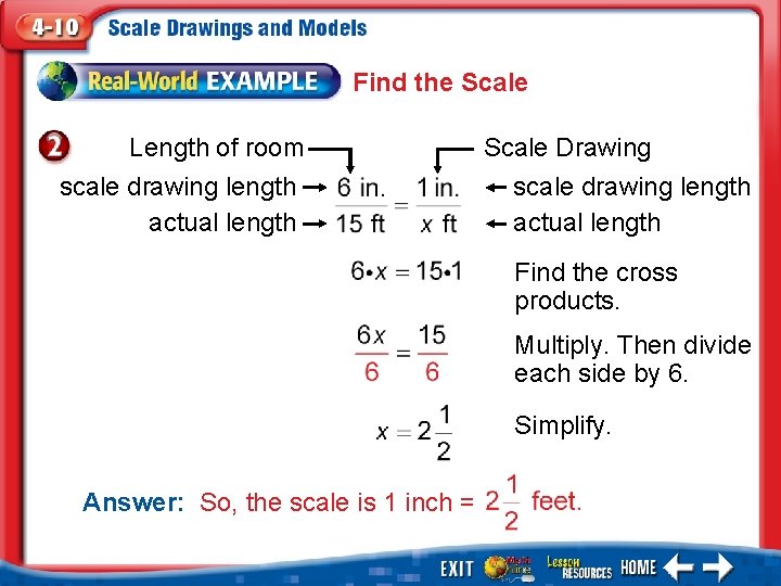 Find the Scale Length of room scale drawing length actual length Scale Drawing scale