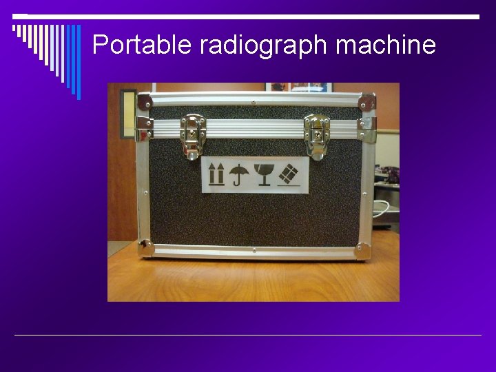 Portable radiograph machine 