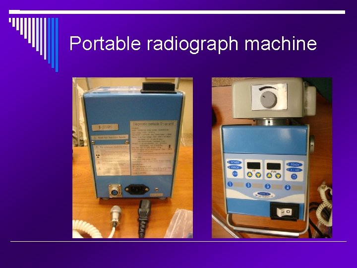 Portable radiograph machine 