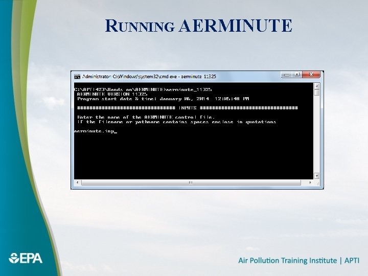 RUNNING AERMINUTE 