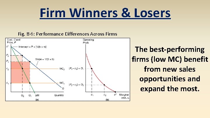 Firm Winners & Losers Fig. 8 -6: Performance Differences Across Firms The best-performing firms