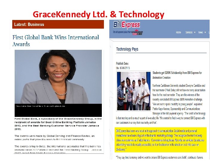 Grace. Kennedy Ltd. & Technology Grace. Kennedy Ltd. & Technology