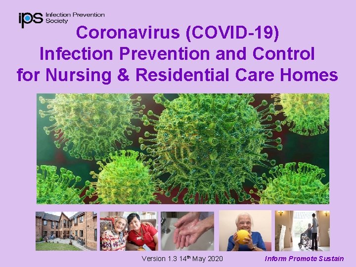 Coronavirus (COVID-19) Infection Prevention and Control for Nursing & Residential Care Homes Version 1.