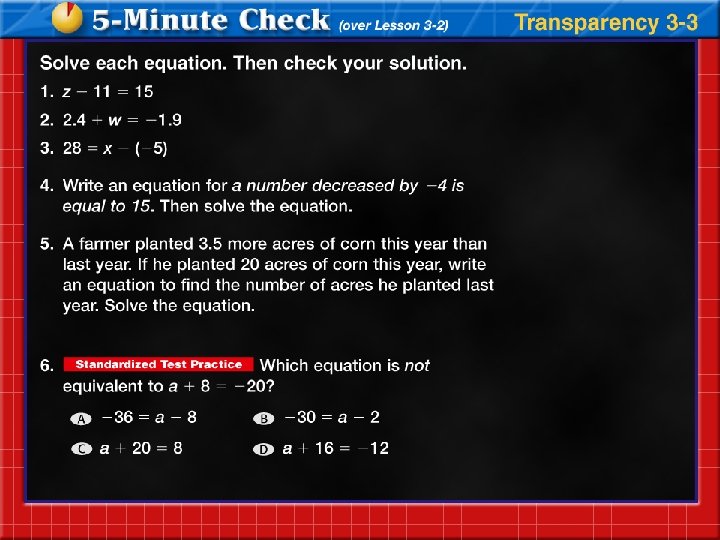 Lesson 3 3 Solving Equations using Multiplication and