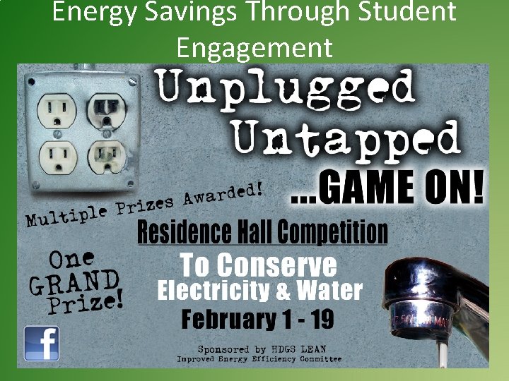 Energy Savings Through Student Engagement 