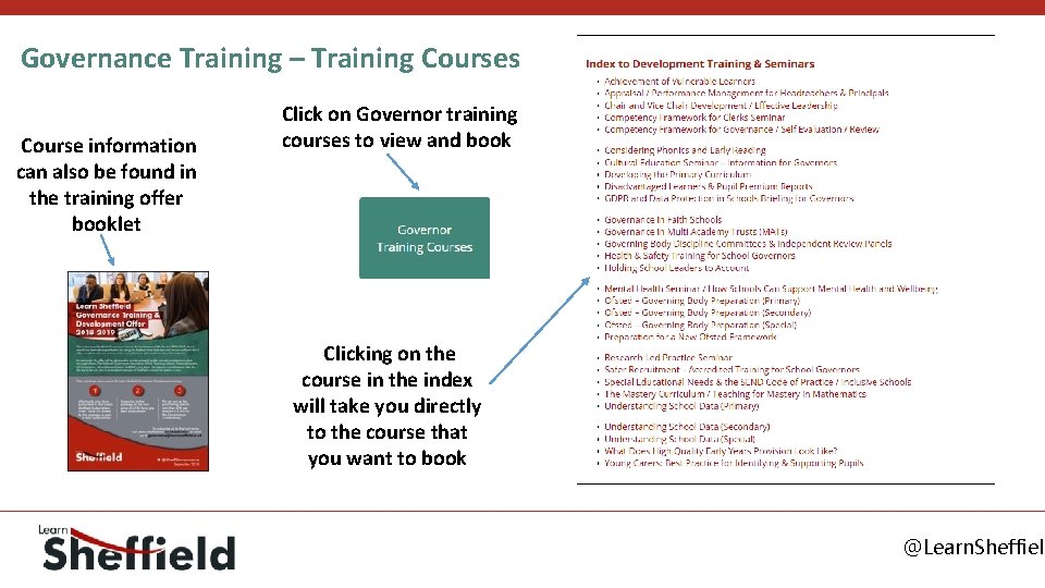 Governance Training – Training Courses Course information can also be found in the training