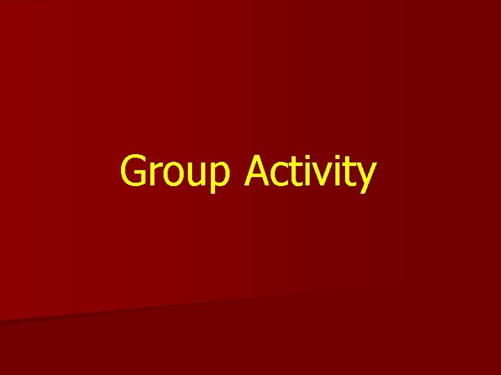 Group Activity 
