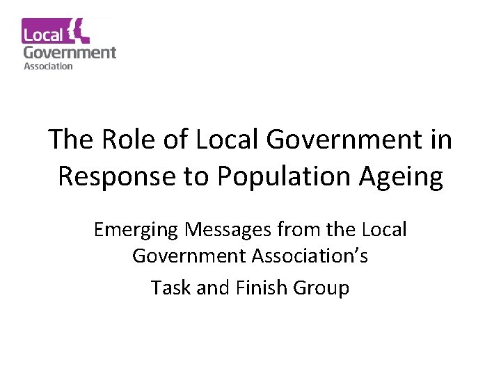 The Role of Local Government in Response to