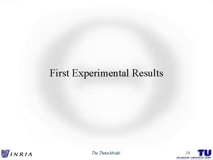 First Experimental Results Theta-Model 34 