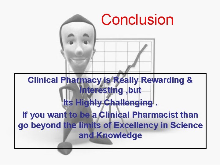 Conclusion Clinical Pharmacy is Really Rewarding & Interesting , but Its Highly Challenging. If