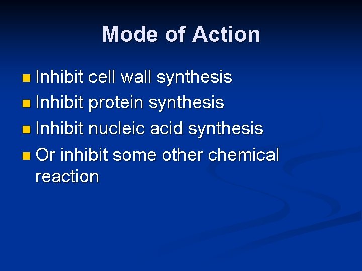 Treatment of Infectious Disease Antimicrobial agents Chemical substances