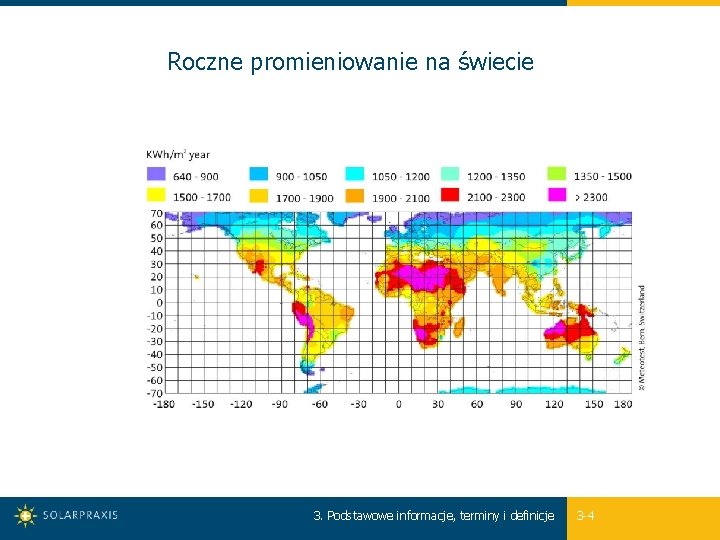 Roczne promieniowanie na świecie 3. Podstawowe informacje, terminy i definicje 3 -4 