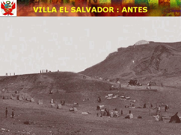 VILLA EL SALVADOR : ANTES 