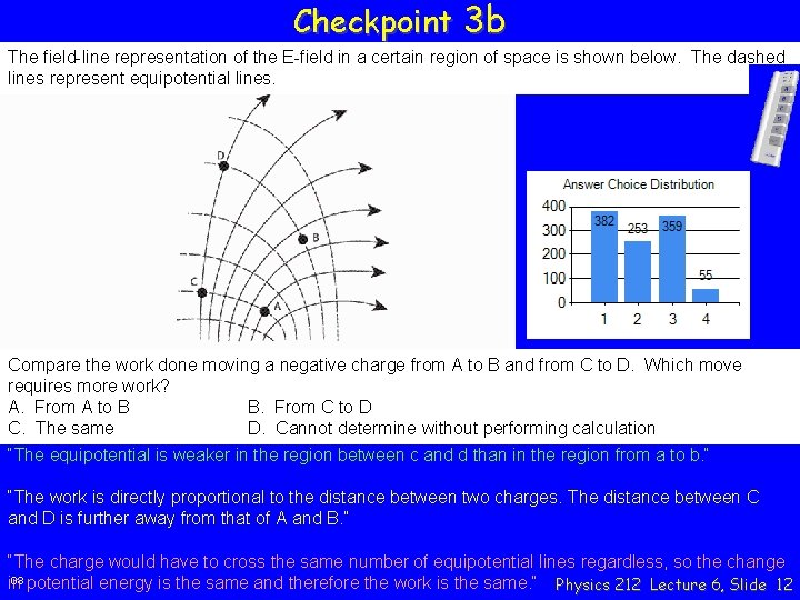 Checkpoint 3 b The field-line representation of the E-field in a certain region of