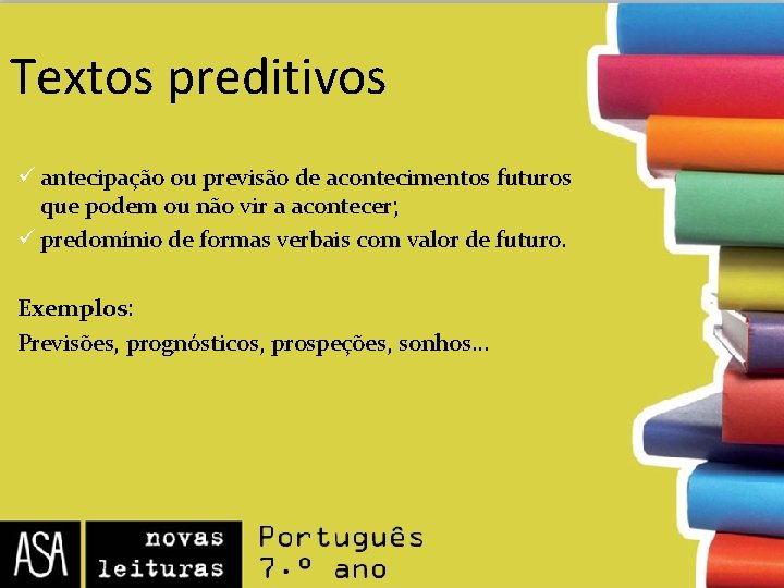 Tipologias textuais Textos narrativos relato de um acontecimento