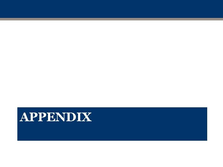 APPENDIX APPENDIX