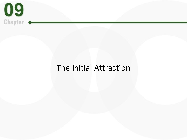 The Initial Attraction 