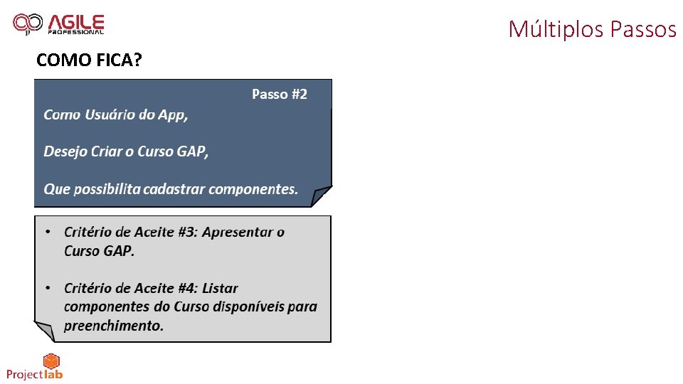 Múltiplos Passos COMO FICA? 