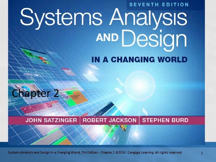 Chapter 2 Systems Analysis and Design in a Changing World, 7 th Edition -