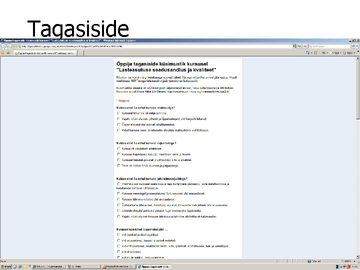 Tagasiside 