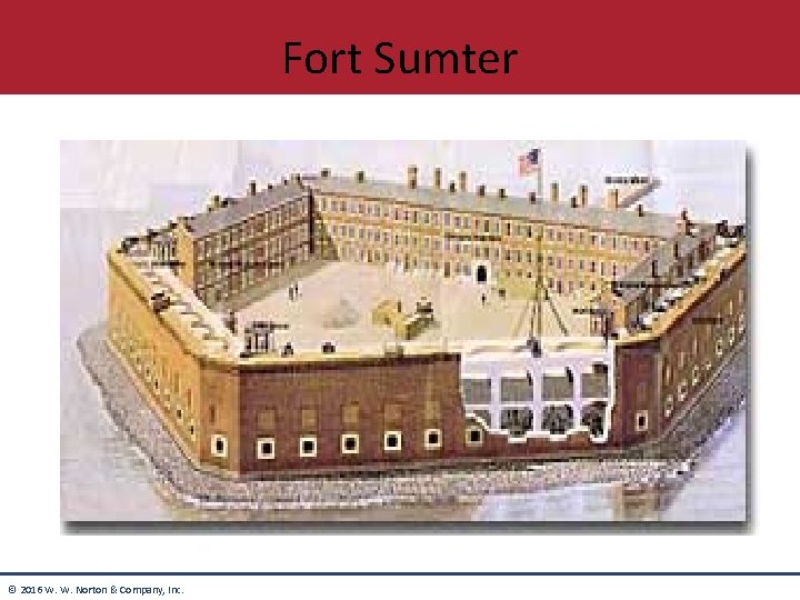 Fort Sumter © 2016 W. W. Norton & Company, Inc. 