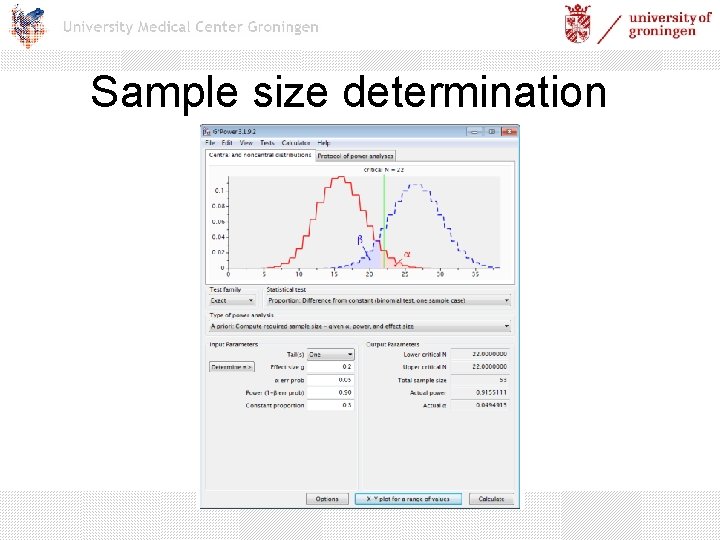 Sample size determination 